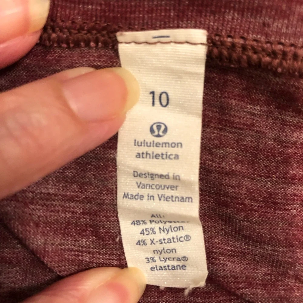 Lululemon Lost In Pace Short Sleeve Sleeve T-Shirt Size 10 - Picture 11 of 11